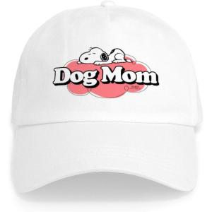 CafePress Snoopy Dog Mom Adjustable Baseball Cap(White)