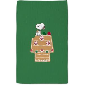 CafePress Snoopy Gingerbread House Snacking Tea Towel