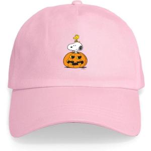 CafePress Snoopy and Woodstock Halloween Cap Adjustable Baseball Cap(Pink)