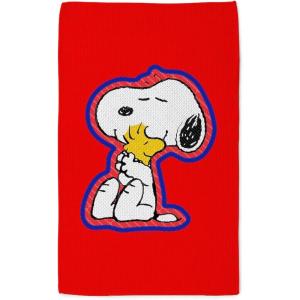 CafePress Snoopy and Woodstock Hugs Tea Towel