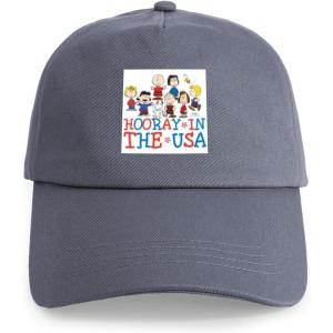 CafePress Snoopy and Woodstock Mummies Adjustable Baseball Cap(Gray – Hooray in the Usa Cap)