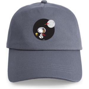 CafePress Snoopy and Woodstock Mummies Adjustable Baseball Cap(Gray – Space Snoopy Cap)