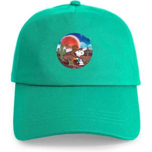 CafePress Snoopy and Woodstock Mummies Adjustable Baseball Cap(Green – Snoopy Space Cowboy)