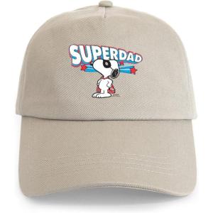 CafePress Snoopy and Woodstock Mummies Adjustable Baseball Cap(Khaki – Peanuts Super Dad)