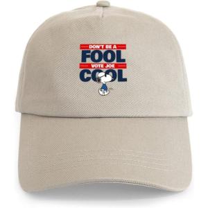 CafePress Snoopy and Woodstock Mummies Adjustable Baseball Cap(Khaki – Vote Joe Cool)