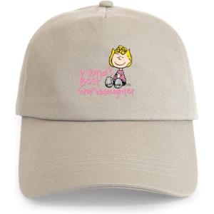 CafePress Snoopy and Woodstock Mummies Adjustable Baseball Cap(Khaki – World’s Best Granddaughter Cap)