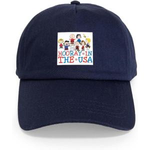 CafePress Snoopy and Woodstock Mummies Adjustable Baseball Cap(Navy – Hooray in the Usa Cap)