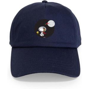 CafePress Snoopy and Woodstock Mummies Adjustable Baseball Cap(Navy – Space Snoopy Cap)