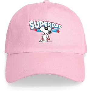 CafePress Snoopy and Woodstock Mummies Adjustable Baseball Cap(Pink – Peanuts Super Dad)