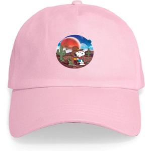 CafePress Snoopy and Woodstock Mummies Adjustable Baseball Cap(Pink – Snoopy Space Cowboy)