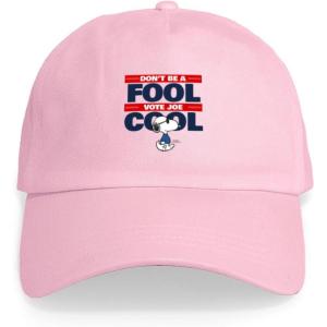 CafePress Snoopy and Woodstock Mummies Adjustable Baseball Cap(Pink – Vote Joe Cool)