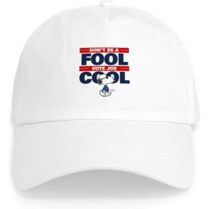 CafePress Snoopy and Woodstock Mummies Adjustable Baseball Cap(White – Vote Joe Cool)