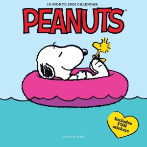 Graphique 2026 Peanuts Mini Wall Calendar | 7” x 7” | Thick Paper | Home & Office Organizer | Large Monthly Grid | 3 Languages & Marked Holidays | 4 Month Preview Page for 2027(Peanuts)