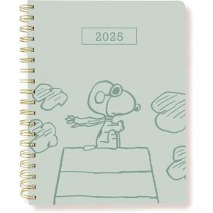 Graphique 2026 Spiral Vegan Leather Planner | 18 Month Organizer July 2025 – Dec. 2026 | Weekly & Monthly Spreads | To-Do & Note List | Reminder Stickers | Peanuts – Happiness Is | 8 x 10(Peanuts)