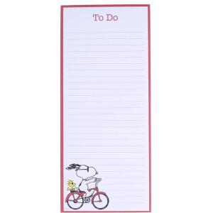 Graphique Magnetic Notepad – Peanuts Snoopy Bike Grocery and Shopping List – Fun Decorative To-Do List – Perfect House Warming Gifts – 100 Tear off Sheets (4″ x 9.25″ x .5″)(Peanuts Bike)