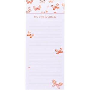 Graphique Magnetic Notepad – Peanuts Snoopy Bike Grocery and Shopping List – Fun Decorative To-Do List – Perfect House Warming Gifts – 100 Tear off Sheets (4″ x 9.25″ x .5″)(Butterfly)