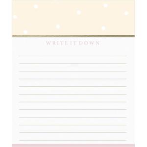 Graphique Peanuts Gang Jotter Notepad, Pad of Paper w/ 250 Tearable Ruled Pages Featuring Cute Snoopy and Gang Design, Great for Kitchen Counters, Nightstands, Desks, and More, 4.5″ x 5.5″ x 1″(Write it Down)