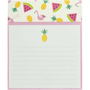 Graphique Peanuts Gang Jotter Notepad, Pad of Paper w/ 250 Tearable Ruled Pages Featuring Cute Snoopy and Gang Design, Great for Kitchen Counters, Nightstands, Desks, and More, 4.5″ x 5.5″ x 1″(Summer Pineapple)