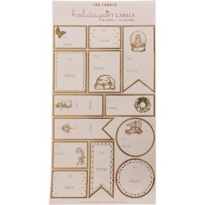 Graphique Peanuts™ Gift Labels | 52 Self-Adhesive Christmas Stickers | 13 Designs with Red Foil Accents | to and from Names | for Holiday Wrapping Paper & Gift Bags(Holiday Gift)