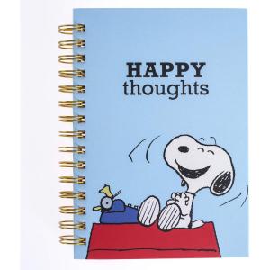 Graphique Snoopy Hardbound Spiral Journal, 160 Ruled Pages Hard Cover Notebook, Diary, Lists, Record Month and Date, Premium Paper, 6” x 8”(Peanuts Happy Thoughts)