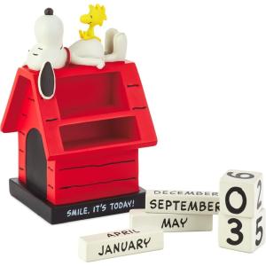 Hallmark Peanuts Snoopy Perpetual Calendar (Smile) Office Supplies, Gifts for Boss, Teacher, Administrative Assistant(Peanuts Smile)