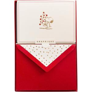 Peanuts Jotter by Graphique Luxe Collection, Fabric-Wrapped Hardcover Spiral Notebook, Gold Foil Embossing, 125 Pages(Holiday Cards)