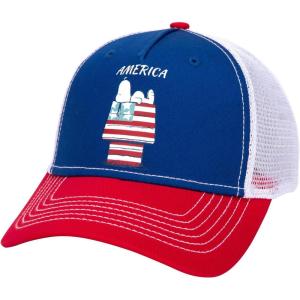 Peanuts Snoopy American Flag House Adjustable Hat Multi