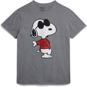 Peanuts Snoopy Womens and Mens Graphic T-Shirts – Snoopy All Over Print Crewneck Short Sleeve Unisex Tshirts for Adults(Snoopy Heather Grey)