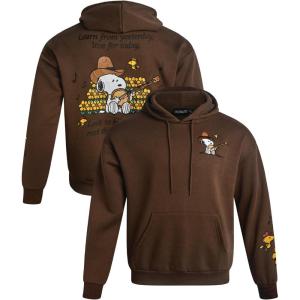 Peanuts Snoopy Womens and Mens Sweatshirt – Unisex Vintage Pullover Snoopy Sweatshirt Graphic Hoodies for Men and Women(Snoopy Dark Mocha)
