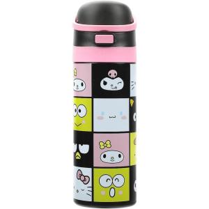 Peanuts Snoopy and Woodstock 24 Oz. Stainless Steel Water Bottle(Hello Kitty Face Squares)