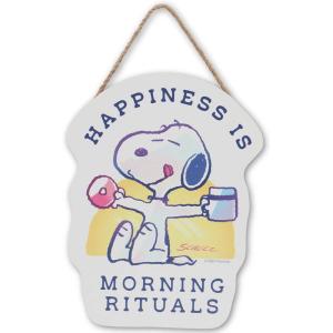 Peanuts Snoopy’s Slice Shop Oven Fresh Pizza Hanging Wood Wall Decor – Fun Snoopy Pizza Sign for Kitchen or Dining Room(White)