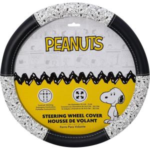 Plasticolor 006794R01 Peanuts Snoopy Expressions Steering Wheel Cover