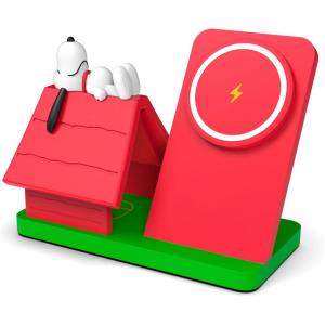 SOAR Peanuts Wireless Charging Station Red Dog House