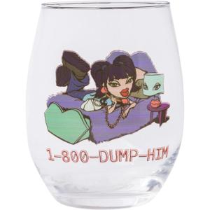 Silver Buffalo Peanuts Snoopy And Woodstock Chillin Stemless Wine Glass, 20 Ounces, 1 Count (Pack of 1)(Bratz)