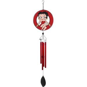 Spoontiques Peanuts Wind Chime – Outdoor Garden Décor – Decorative Chimes for Yard, Garden, Backyard and Patio Decoration(Betty Boop Suncatcher)