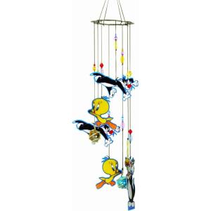 Spoontiques Peanuts Wind Chime – Outdoor Garden Décor – Decorative Chimes for Yard, Garden, Backyard and Patio Decoration(Looney Tunes Metal)