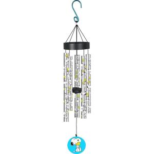 Spoontiques Peanuts Wind Chime – Outdoor Garden Décor – Decorative Chimes for Yard, Garden, Backyard and Patio Decoration(Snoopy Uv)