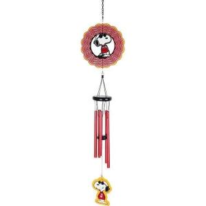Spoontiques Peanuts Wind Chime – Outdoor Garden Décor – Decorative Chimes for Yard, Garden, Backyard and Patio Decoration(Snoopy Wind Spinner)