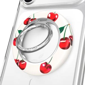 VELVET CAVIAR Compatible with MagSafe Phone Grip 2.0 | Cute Magnetic Ring Holder | Finger Loop Kickstand | Pop On Accessory for iPhone 17, 16, 15, 14, 13, 12 | Snoopy Be Mine(Mon Cheri Cherry)