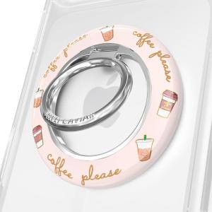VELVET CAVIAR Compatible with MagSafe Phone Grip 2.0 | Cute Magnetic Ring Holder | Finger Loop Kickstand | Pop On Accessory for iPhone 17, 16, 15, 14, 13, 12 | Snoopy Be Mine(Coffee)
