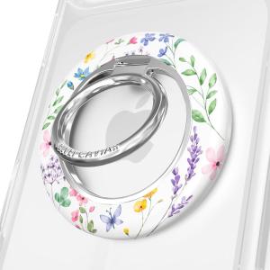 VELVET CAVIAR Compatible with MagSafe Phone Grip 2.0 | Cute Magnetic Ring Holder | Finger Loop Kickstand | Pop On Accessory for iPhone 17, 16, 15, 14, 13, 12 | Snoopy Be Mine(Enchanted Floral)