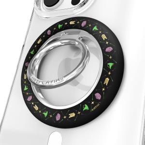 VELVET CAVIAR Compatible with MagSafe Phone Grip 2.0 | Cute Magnetic Ring Holder | Finger Loop Kickstand | Pop On Accessory for iPhone 17, 16, 15, 14, 13, 12 | Snoopy Be Mine(Best Witches)
