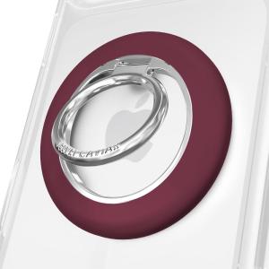 VELVET CAVIAR Compatible with MagSafe Phone Grip 2.0 | Cute Magnetic Ring Holder | Finger Loop Kickstand | Pop On Accessory for iPhone 17, 16, 15, 14, 13, 12 | Snoopy Be Mine(Burgundy 1990)