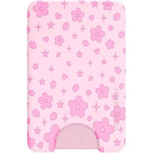 VELVET CAVIAR compatible with MagSafe Wallet 2.0 | Magnetic Card Holder Wallet for iPhone 17/16/15/14/13/12 or Phone Cases compatible with MagSafe | Snoopy Be Mine(Cherry Blossom Glitter)