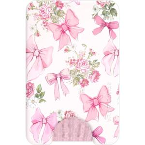 VELVET CAVIAR compatible with MagSafe Wallet 2.0 | Magnetic Card Holder Wallet for iPhone 17/16/15/14/13/12 or Phone Cases compatible with MagSafe | Snoopy Be Mine(Posie Pink Bow)