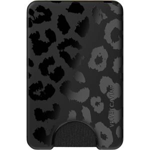 VELVET CAVIAR compatible with MagSafe Wallet 2.0 | Magnetic Card Holder Wallet for iPhone 17/16/15/14/13/12 or Phone Cases compatible with MagSafe | Snoopy Be Mine(Black Leopard)
