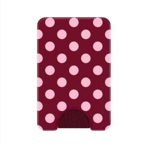 VELVET CAVIAR compatible with MagSafe Wallet 2.0 | Magnetic Card Holder Wallet for iPhone 17/16/15/14/13/12 or Phone Cases compatible with MagSafe | Snoopy Be Mine(Raspberry Polka Dot)