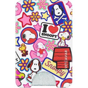 VELVET CAVIAR compatible with MagSafe Wallet 2.0 | Magnetic Card Holder Wallet for iPhone 17/16/15/14/13/12 or Phone Cases compatible with MagSafe | Snoopy Be Mine(Snoopy Patchwork Glitter)