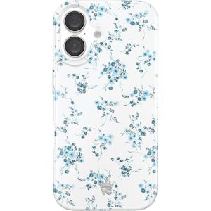 VELVET CAVIAR x Snoopy Phone Case for iPhone 16 Plus – Compatible with MagSafe [10ft Drop Tested] – Pink, Snoopy Be Mine(French Blue Floral)