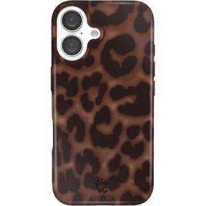 VELVET CAVIAR x Snoopy Phone Case for iPhone 16 Plus – Compatible with MagSafe [10ft Drop Tested] – Pink, Snoopy Be Mine(It Girl Leopard)
